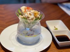 螺片秋葵配青芥辣日本酱油-北京柏悦酒店·锦庭餐厅Dining Room