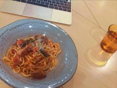 意式西班牙香肠宽面-Cafe Mersey默西咖啡(西交店)