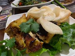 斑斓叶烤鸡-金兰花
