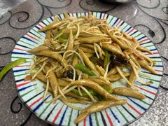 香炒莜面鱼鱼-天天向上素食餐厅(五台山店)