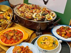 -东来菜馆•手抓海鲜家常菜•海鲜锅贴(鸽子窝店)