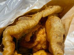 -小红车炸蛋葱油饼