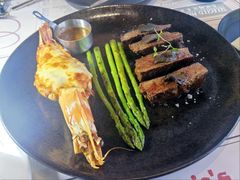 黑松露菲肋牛排配芦笋及香煎大虾-安妮意大利餐厅(日坛店)