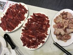 牛肉，鸡肉-黑山牛肉汤火锅(花城汇店)