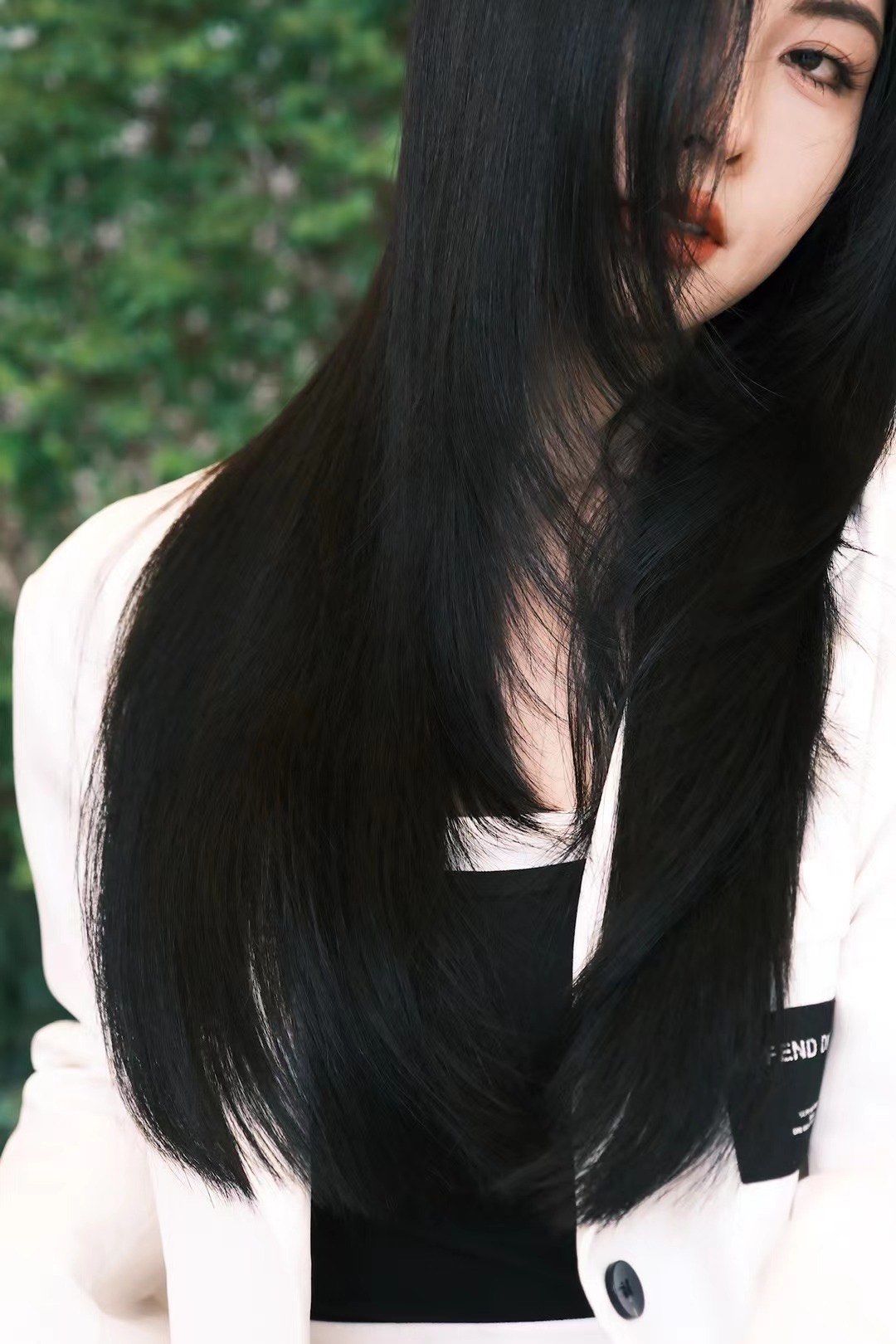 独特风格黑长发