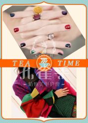 48-孔雀手美甲美睫护理