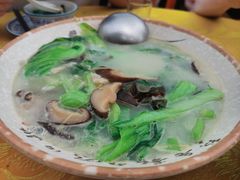 上汤浸大芥菜-顺德新鲜猪杂粥(第九分店)