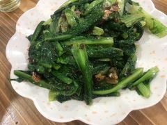豆豉鲮鱼炒油麦菜-南记食粥坊·宵夜大排档(莲花总店)