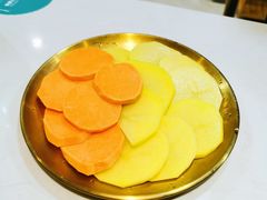 红薯土豆双拼-八乔煎肉馆·丹东特色煎锅(梅林店)