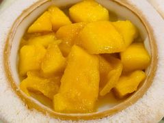招牌青椰子冻加芒果-广德记·椰子冻手制甜品(福田总店)