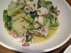 笔管鱼炒小白菜-必点海鲜·鲅鱼水饺(鞍山西道店)
