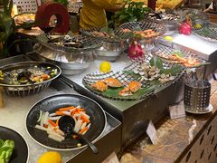 自助取餐区-广州中心皇冠假日酒店-环市食坊·海鲜自助餐厅