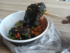 臭豆腐-鱿鱼爱上铁板