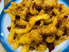 炸鱿鱼条-天伦海鲜·老味道·青岛菜(栈桥天主教堂店)