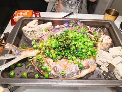 鲜青椒烤鱼-探鱼·鲜青椒爽麻烤鱼(银泰城店)