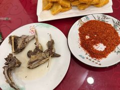-陕北农家小吃风干羊肉剁荞面