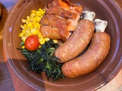 奥尔良鸡排拼带骨香肠-吉川花开(田林路店)