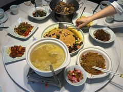 耙豌豆炖羊肚菌火锅-莲心素食茶艺馆(章华寺店)