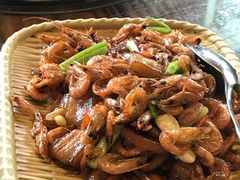 五花肉炒河虾-农厨好味·温泉鹅·农家菜