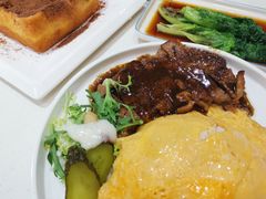 黑椒牛扒蛋包饭-锦园春香港茶餐厅(西海湾旗舰店)