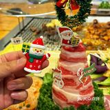 郑州惊现圣诞主题烤肉❗太有氛围啦❗