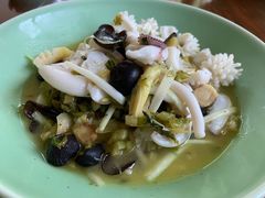 雪菜冬笋炒目鱼-虎哥私房菜(馒头山店)