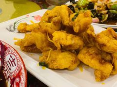 特色锅包肉-闯关东东北农家菜(崂山石老人店)