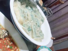 韭菜鲜虾馄饨-漫渡庄绿岛花园•隐世庭园菜(滨湖店)