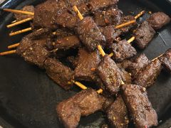 铁板羊肉串-一盏明灯全素斋(殊像寺店)