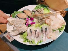 -邹开喜·小海鲜醉鸡煲·潮汕鲜切牛肉店(襄阳北路店)