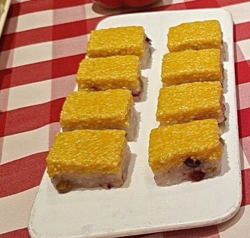 西贝一道黄米凉糕做法这么复杂,爱了爱了