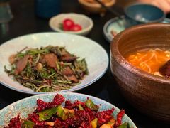 椿菜炒腊肉-山石榴·贵州菜(丰盛里店)