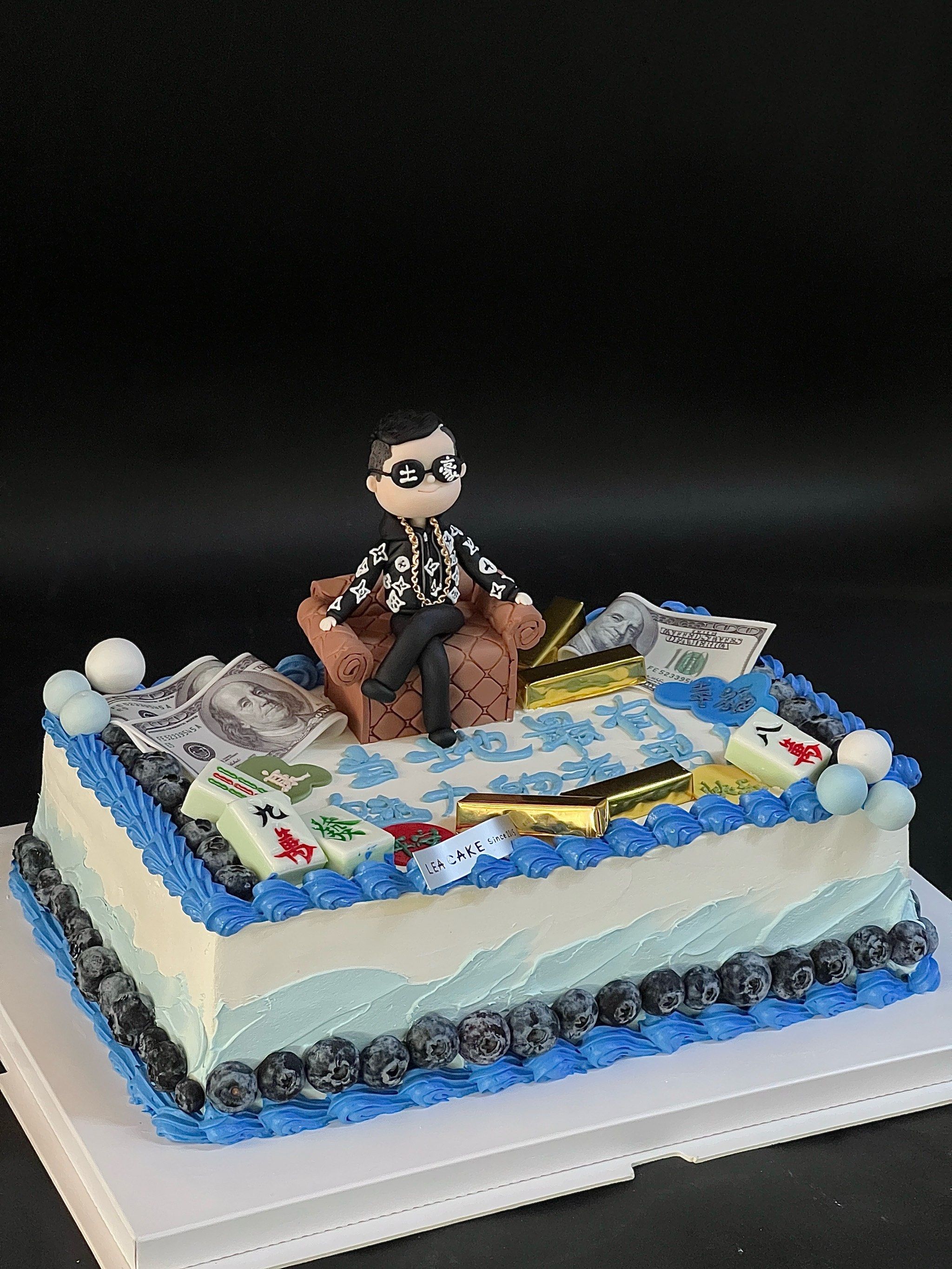 长方形翻糖人偶定制蛋糕