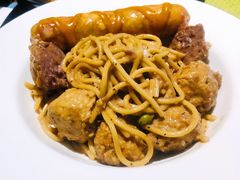 肉丸意大利面配乳酪香肠-摇滚披萨(长春街店)