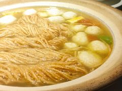 丝瓜鱼丸炖馓子-永安鱼庄·镇江菜(东吴路店)