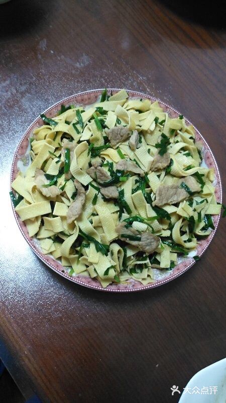 仙女小厨房~猪肉韭菜炒豆皮