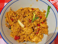 香醋炒土鸡蛋-荆九爷爆炒桥头三嫩(夫子庙店)