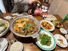 -东来菜馆•手抓海鲜家常菜•海鲜锅贴(鸽子窝店)
