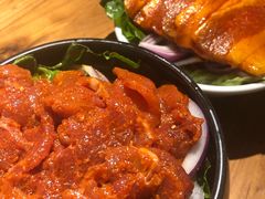 招牌湘村黑猪五花肉-么肆烤肉(汉街形象店)