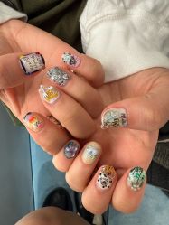 点击看大图 -复古绿·少女主题美甲美睫