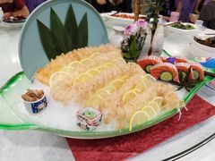象拔蚌拼三文鱼刺身-中西名菜(增城店)