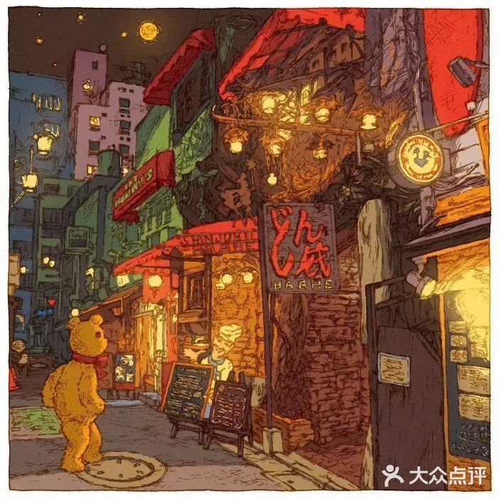 来自插画师笔下的东京街头