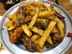 -东来菜馆•手抓海鲜家常菜•海鲜锅贴(鸽子窝店)