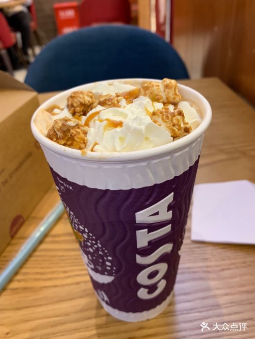 costa coffee(上海大华巴黎春天店)布蕾焦糖拿铁图片