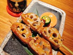 味增五花脆莲藕串-大喜居酒屋·烧串(悦汇城店)