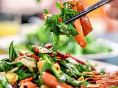 韭菜炒海肠-老郑海鲜楼(天桥店)