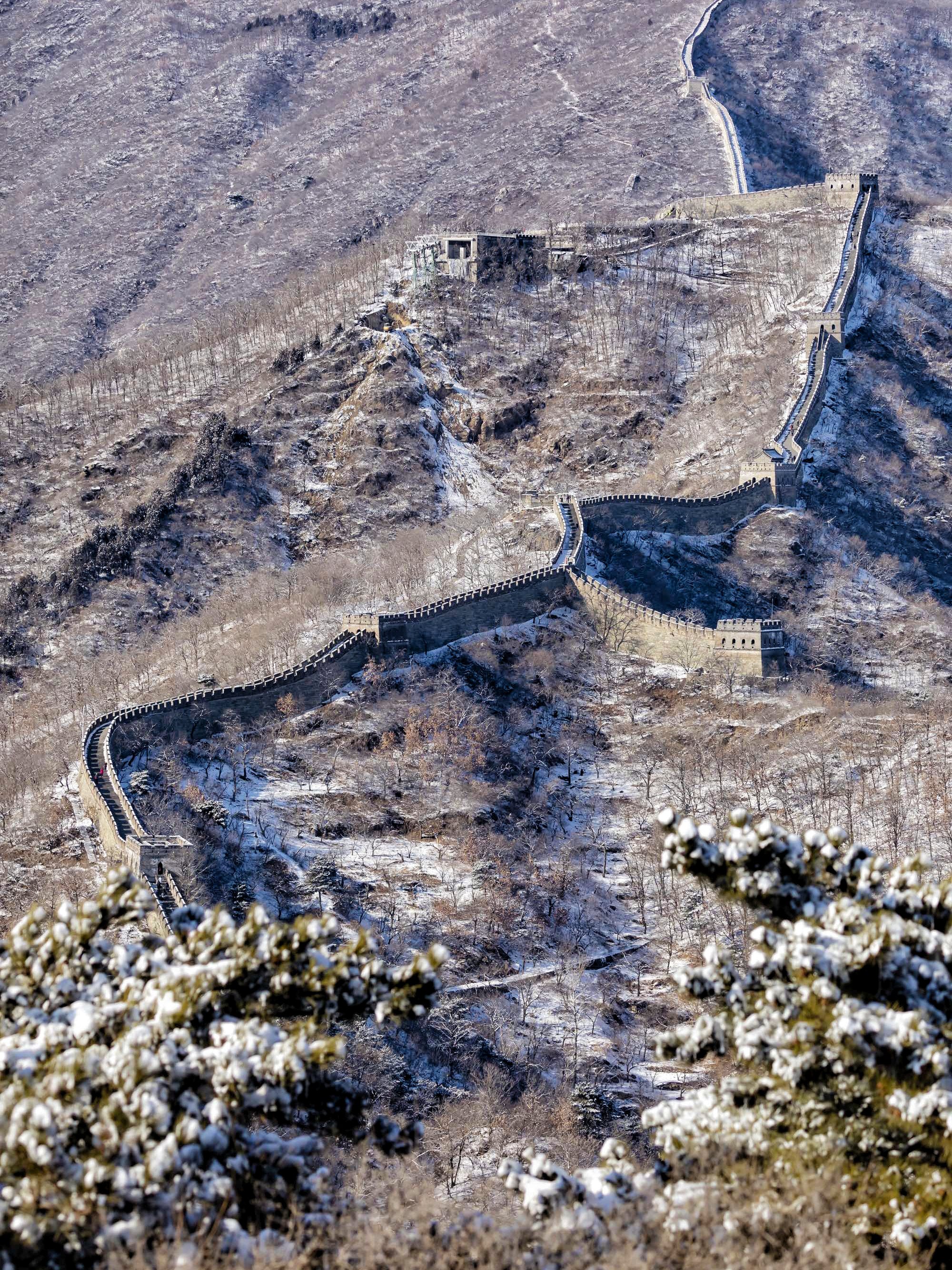 慕田峪雪景图片