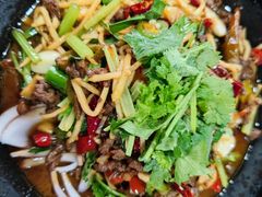 干锅牛肉丝-张关合渣(航空大道店)