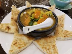 咖喱时蔬配烤馕饼-五观堂素食(新华路店)