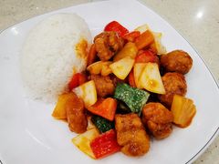 菠萝咕噜肉饭-明园茶餐厅(沙头角店)